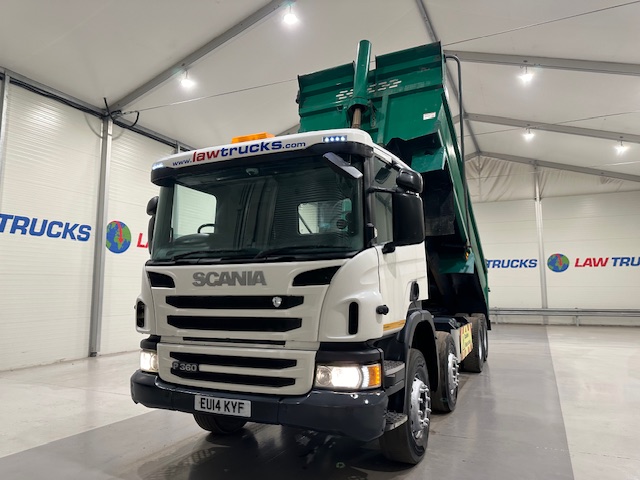 Scania P360 8×4 Rest Cab Steel Tipper Manual