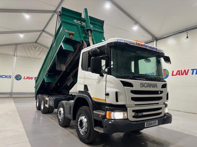 Scania P360 8×4 Rest Cab Steel Tipper Manual