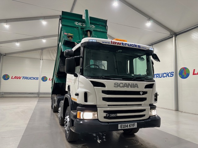 Scania P360 8×4 Rest Cab Steel Tipper Manual