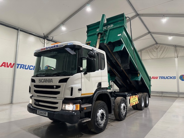Scania P360 8×4 Rest Cab Steel Tipper Manual