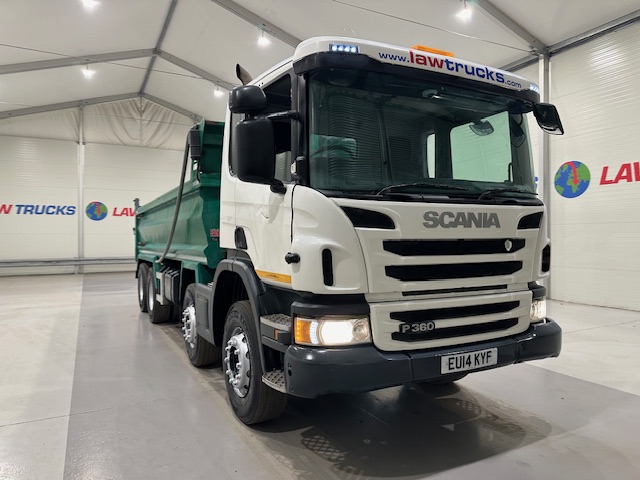 Scania P360 8×4 Rest Cab Steel Tipper Manual