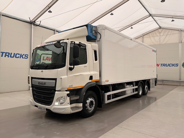 DAF CF 290 6×2 Rear Steer Fridge Box