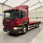 Scania P380 6×2 10 Tyre Rear Lift Sleeper Cab Flatbed - thumbnail