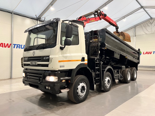 DAF CF85 410 8×4 Day Cab Steel Tipper Grab