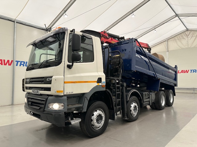 DAF CF85 410 8×4 Day Cab Steel Tipper Grab