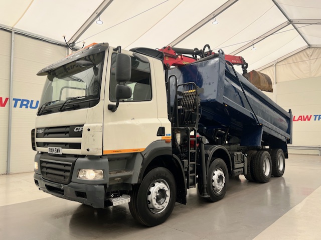 DAF CF85 410 8×4 Day Cab Steel Tipper Grab
