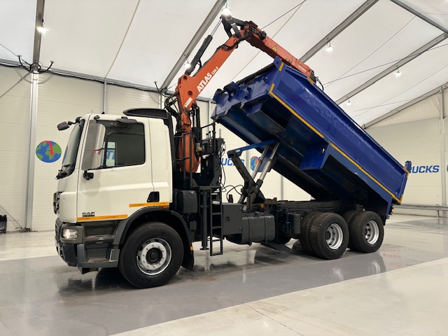 DAF CF75 310 6×4 Steel Tipper Grab Manual