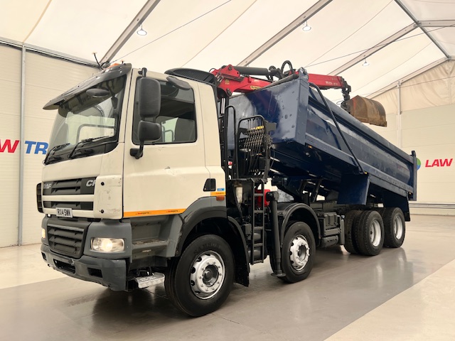 DAF CF85 410 8×4 Day Cab Steel Tipper Grab