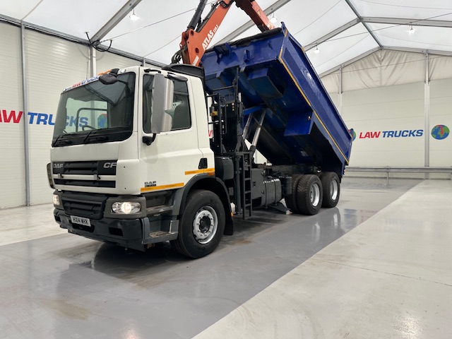 DAF CF75 310 6×4 Steel Tipper Grab Manual