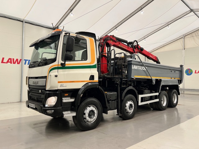 DAF CF 400 8×4 Day Cab Steel Tipper Grab