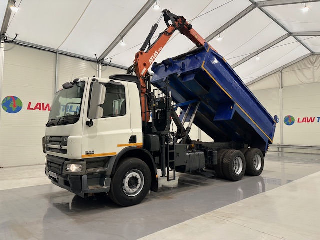 DAF CF75 310 6×4 Steel Tipper Grab Manual