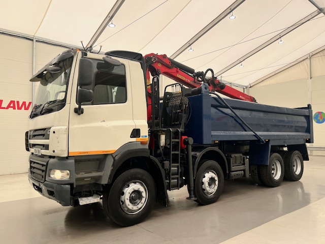DAF CF85 410 8×4 Day Cab Steel Tipper Grab