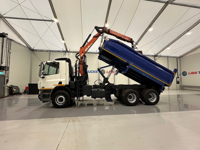 DAF CF75 310 6×4 Steel Tipper Grab Manual