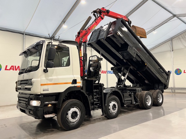 DAF CF85 410 8×4 Day Cab Steel Tipper Grab