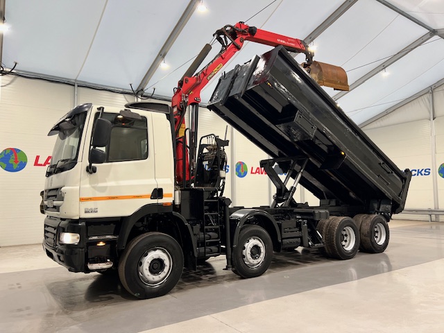 DAF CF85 410 8×4 Day Cab Steel Tipper Grab
