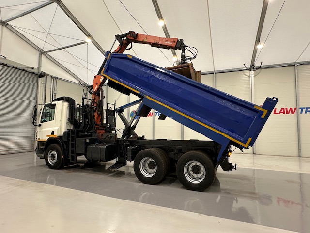DAF CF75 310 6×4 Steel Tipper Grab Manual