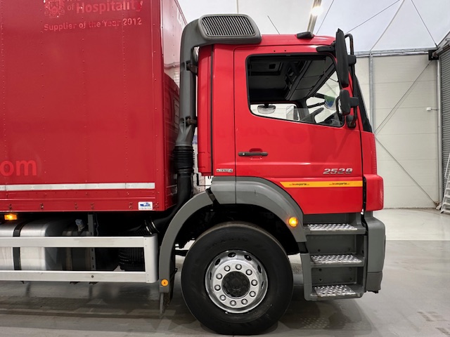 Mercedes Axor 2529 6×2 Rear Lift Day Cab Box Van
