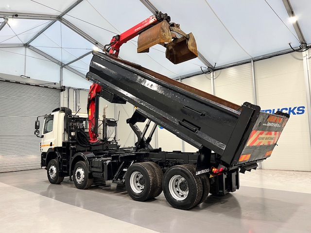 DAF CF85 410 8×4 Day Cab Steel Tipper Grab