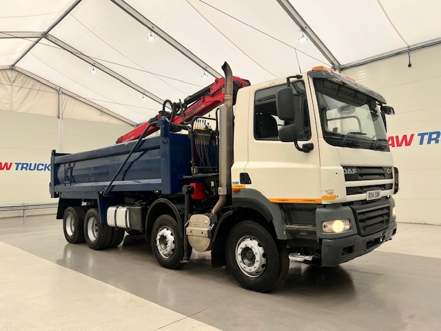 DAF CF85 410 8×4 Day Cab Steel Tipper Grab