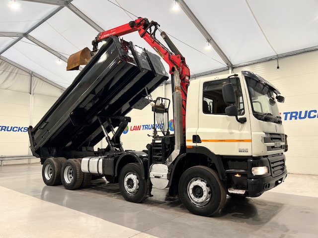 DAF CF85 410 8×4 Day Cab Steel Tipper Grab