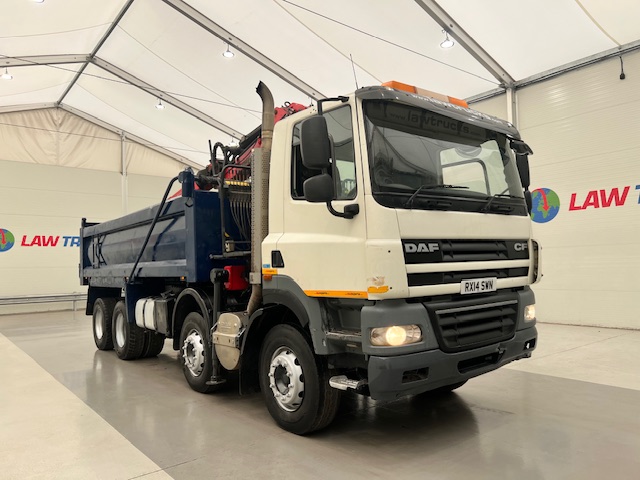 DAF CF85 410 8×4 Day Cab Steel Tipper Grab