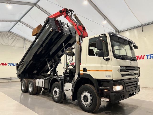 DAF CF85 410 8×4 Day Cab Steel Tipper Grab