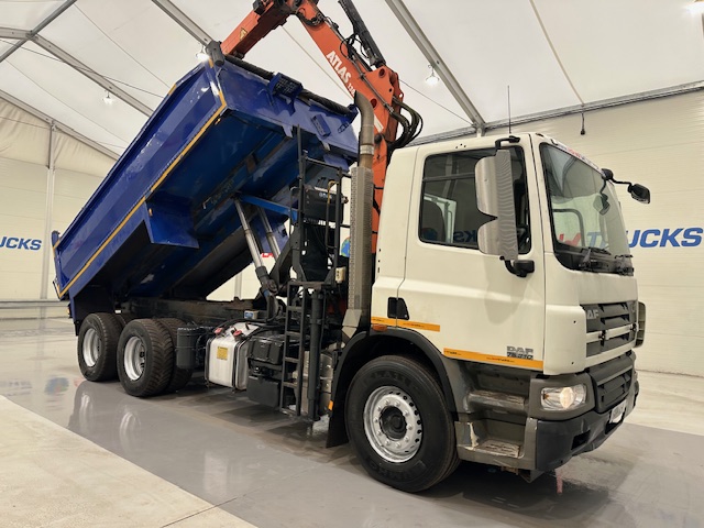 DAF CF75 310 6×4 Steel Tipper Grab Manual