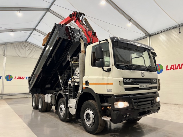 DAF CF85 410 8×4 Day Cab Steel Tipper Grab