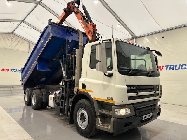 DAF CF75 310 6×4 Steel Tipper Grab Manual