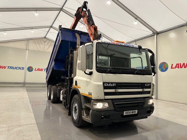 DAF CF75 310 6×4 Steel Tipper Grab Manual