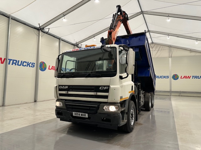 DAF CF75 310 6×4 Steel Tipper Grab Manual