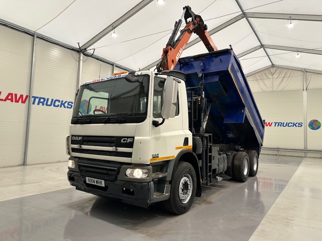 DAF CF75 310 6×4 Steel Tipper Grab Manual