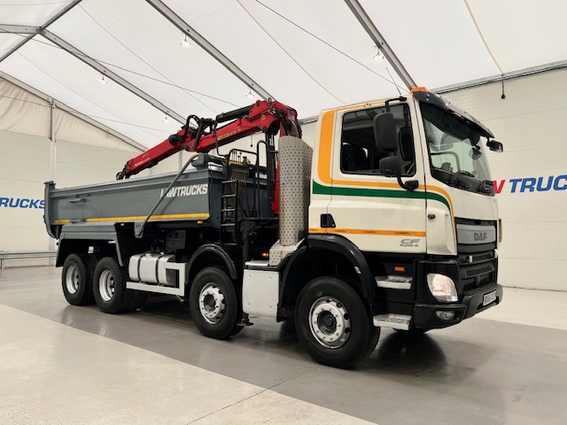 DAF CF 400 8×4 Day Cab Steel Tipper Grab