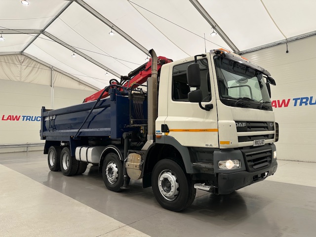 DAF CF85 410 8×4 Day Cab Steel Tipper Grab