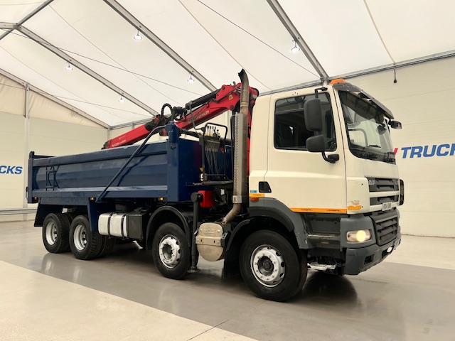 DAF CF85 410 8×4 Day Cab Steel Tipper Grab
