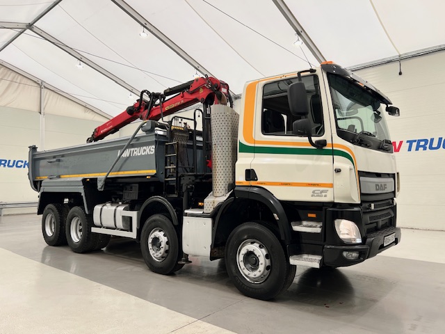 DAF CF 400 8×4 Day Cab Steel Tipper Grab