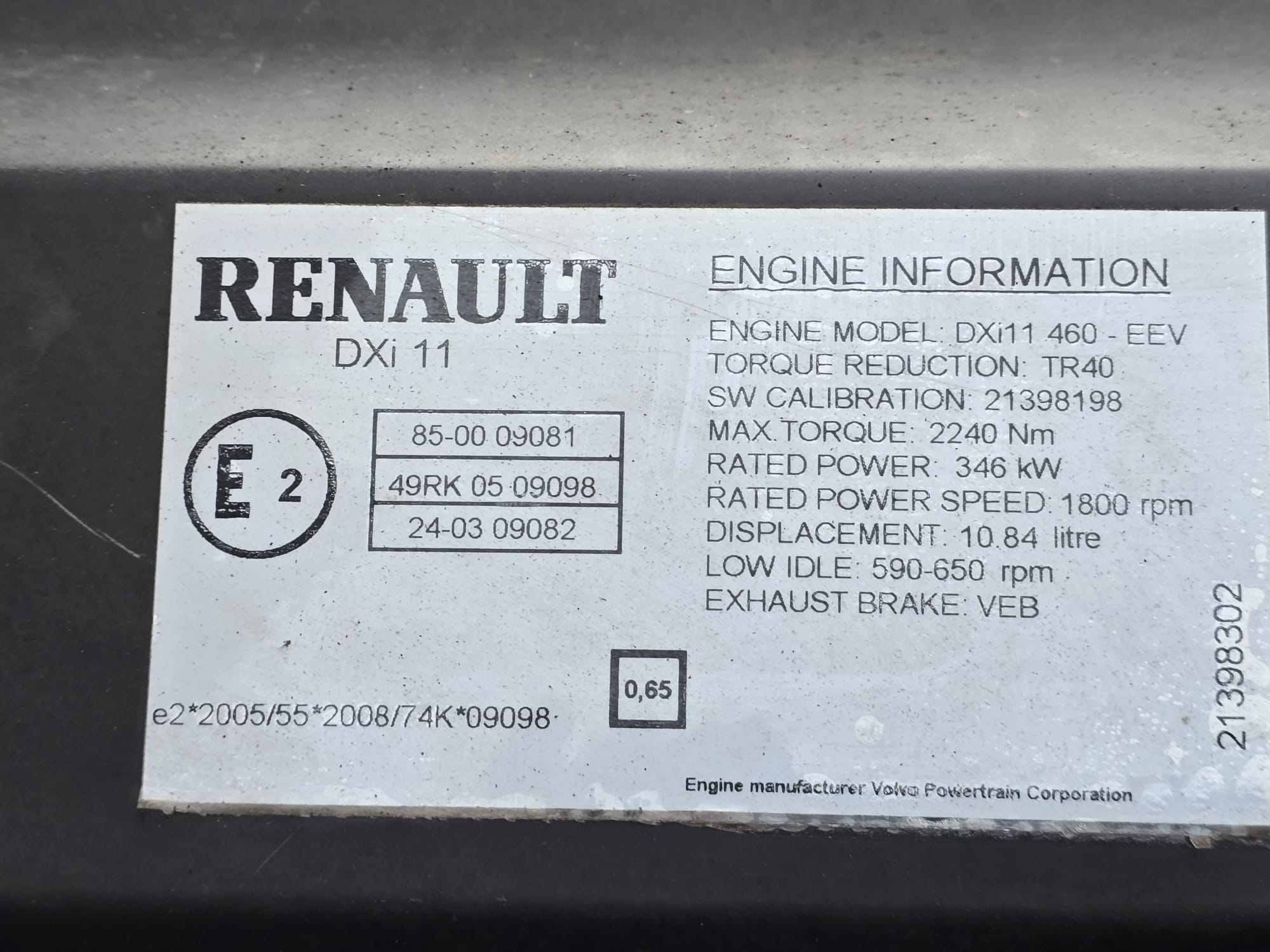 Renault Premium 460 6×2 Midlift Tractor Unit