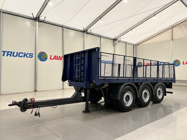 Wheelbase Tri Axle Flatbed Drawbar Trailer