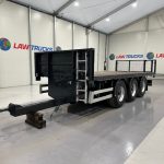 Montracon Tri Axle Flatbed Drawbar Trailer - thumbnail