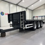 Montracon Tri Axle Flatbed Drawbar Trailer - thumbnail