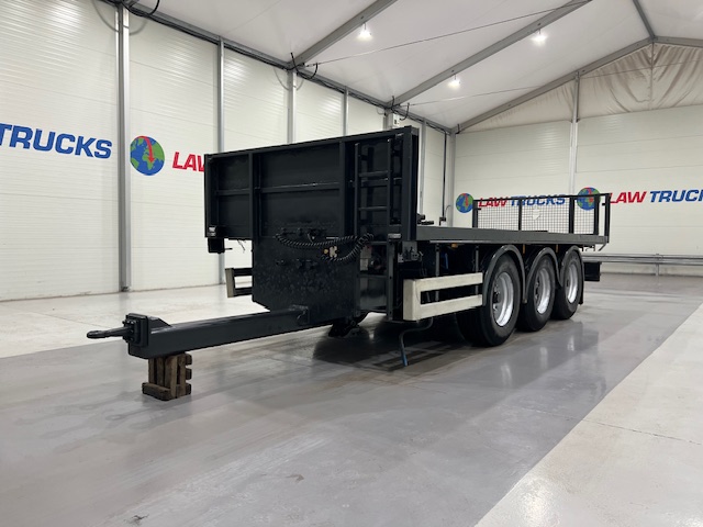 Montracon Tri Axle Flatbed Drawbar Trailer