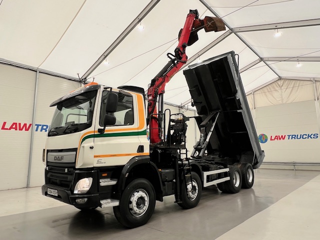 DAF CF 400 8×4 Day Cab Steel Tipper Grab