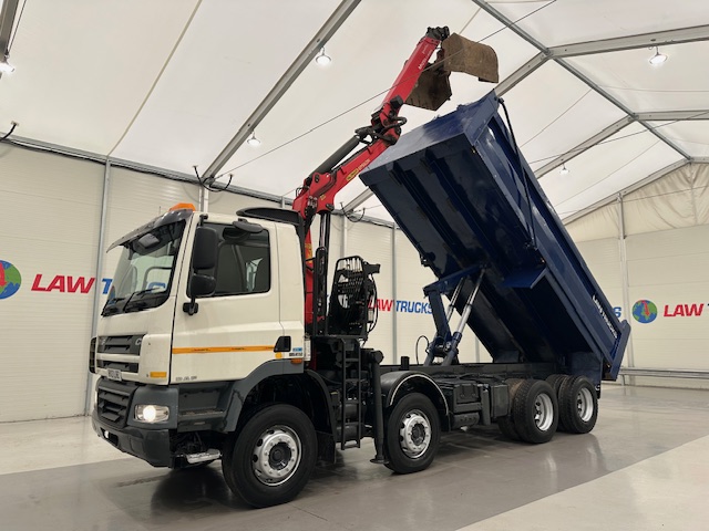 DAF CF85 410 8×4 Day Cab Steel Tipper Grab