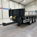 Montracon Tri Axle Flatbed Drawbar Trailer - thumbnail