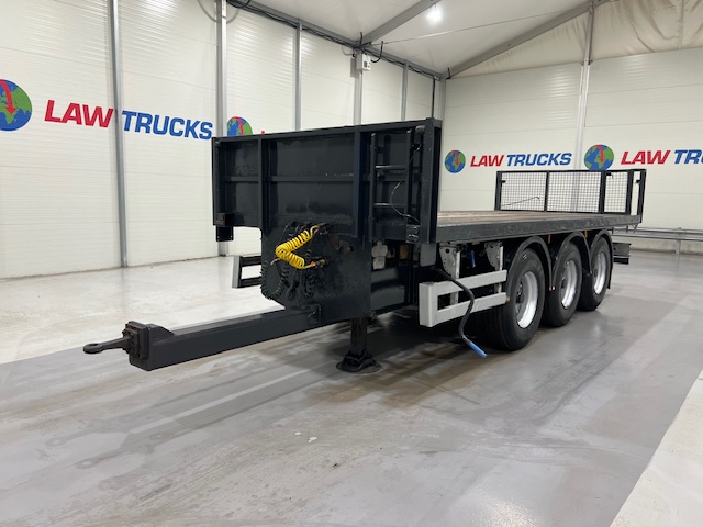 Montracon Tri Axle Flatbed Drawbar Trailer