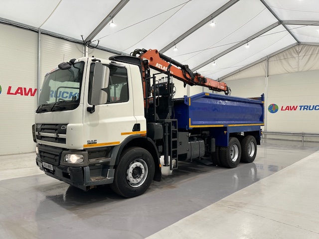 DAF CF75 310 6×4 Steel Tipper Grab Manual
