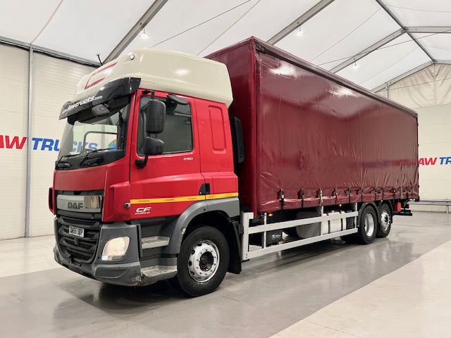 DAF CF 290 6×2 Rear Lift Sleeper Cab Curtainsider