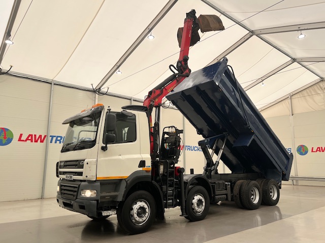 DAF CF85 410 8×4 Day Cab Steel Tipper Grab