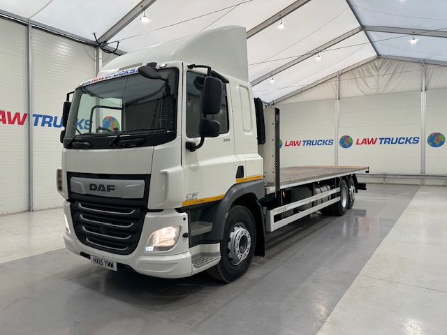 DAF CF 330 6×2 Rear Lift Sleeper Cab Flatbed