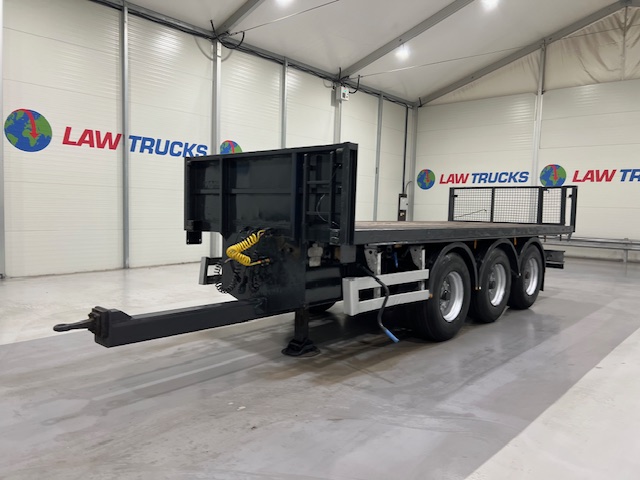 Montracon Tri Axle Flatbed Drawbar Trailer